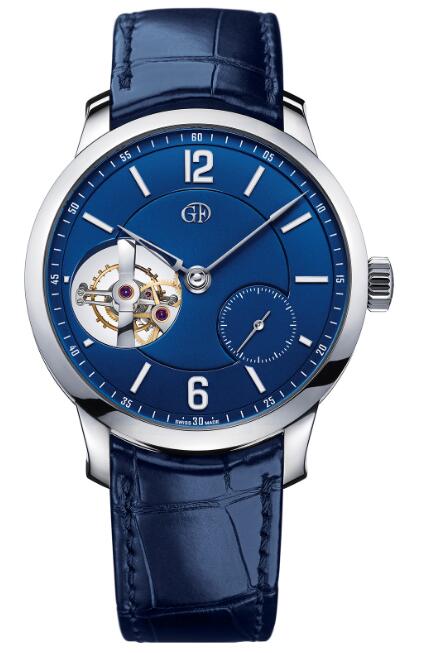 Greubel Forsey Tourbillon 24 Secondes Vision Platinum Blue Dial replica watch